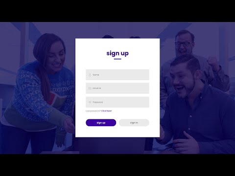 How To Create Login & Registration Form Using HTML CSS And JavaScript