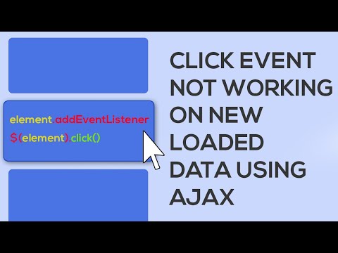 Click Event Not Working On New Loaded Data Using Ajax